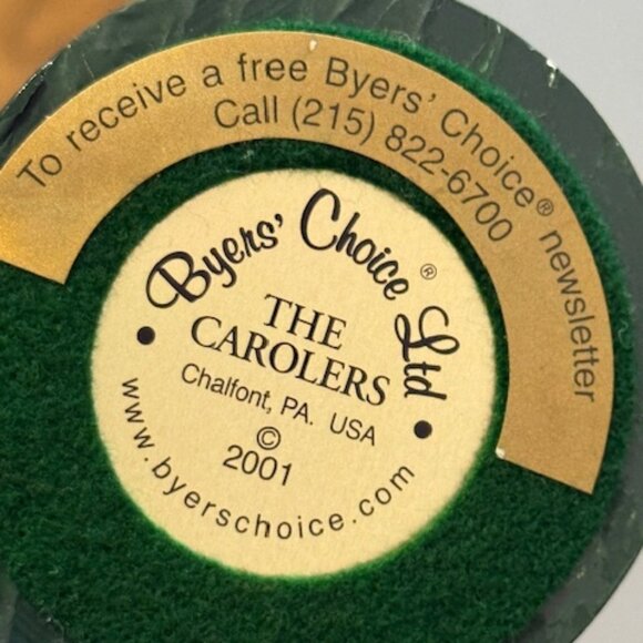 Vintage Byers Choice Carolers Christmas Figurine Chalfont Boy Band Trumpet Bugle - Picture 4 of 4